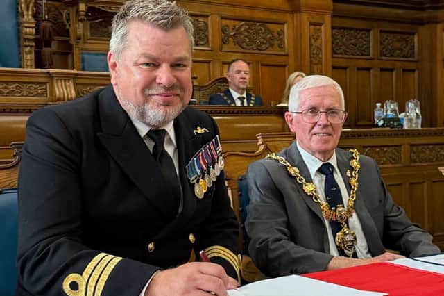 Blackpool has formally strengthened its links with the Royal Navy