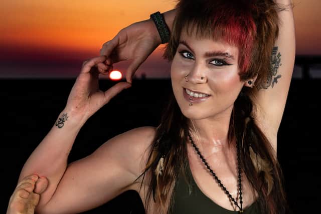 Former circus performer Rachel Ward has set up as a yoga instructor and massage therapist under her new business Root To Rise. Photo: Lucinda Herbert