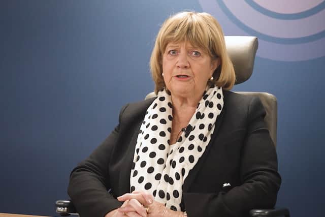 Baroness Heather Hallett has released her fifth report of the Covid-19 inquiry (UK Covid-19 Public Inquiry/PA)