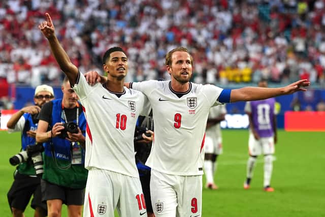 Can Jude Bellingham and Harry Kane help take England into the World Cup final? (Martin Rickett/PA)