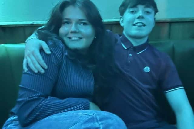 Joey Gregory and his sister Mia