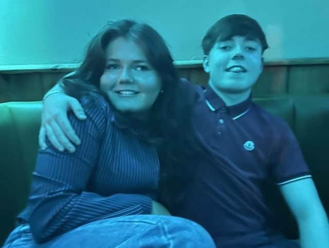 Joey Gregory and his sister Mia