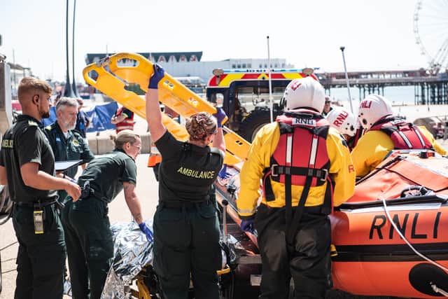 The RNLI and North West Ambulance Service often hold training days in Blackpool