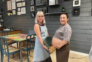 Helen Taylor from Glazey Days in Fleetwood who is offering bespoke baby bump castings