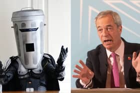 Composite image of Nigel Farage and Count Binface