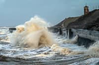 Waves break on the seafront in Blackpool (Danny Lawson/PA)