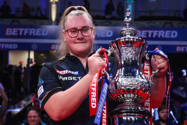 Beau Greaves won her third Betfred Women’s World Matchplay title after beating Fallon Sherrock in Sunday's final at the Winter Gardens