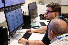 A UK-first Cyber Attack Hydra Simulation funded by Lancashire Police and Crime Commissioner Clive Grunshaw at the University of Lancashire in Preston. Photo: Kelvin Lister-Stuttard