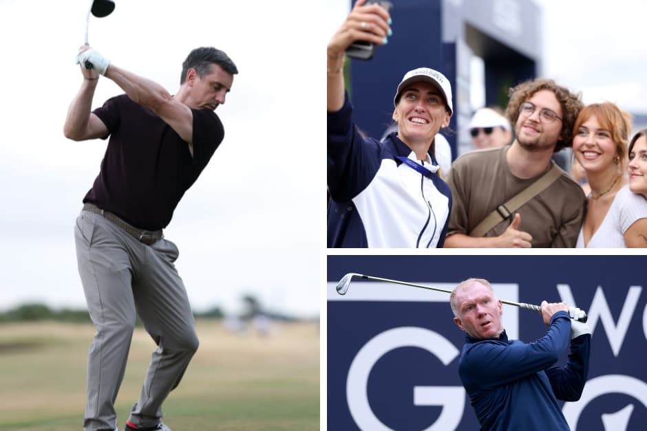 England football legends Gary Neville, Jill Scott and Paul Scholes visit ...