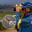 Coastguard and lifeboat crews searched for four hours after three flares were seen off the coast of Blackpool 