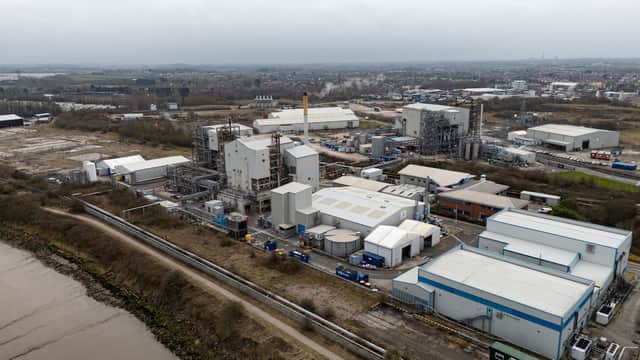 The former ICI site, now operated by AGC Chemicals Europe Ltd, within the Hillhouse Technology Enterprise Zone in Thornton