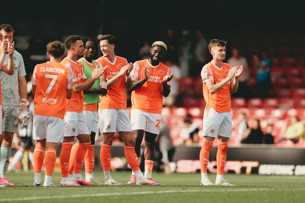 Blackpool beat Grimsby Town at the weekend