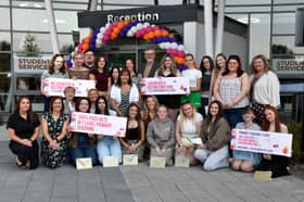 Students from Blackpool & the Fylde College celebrate exceptional T Level and BTEC results in 2026