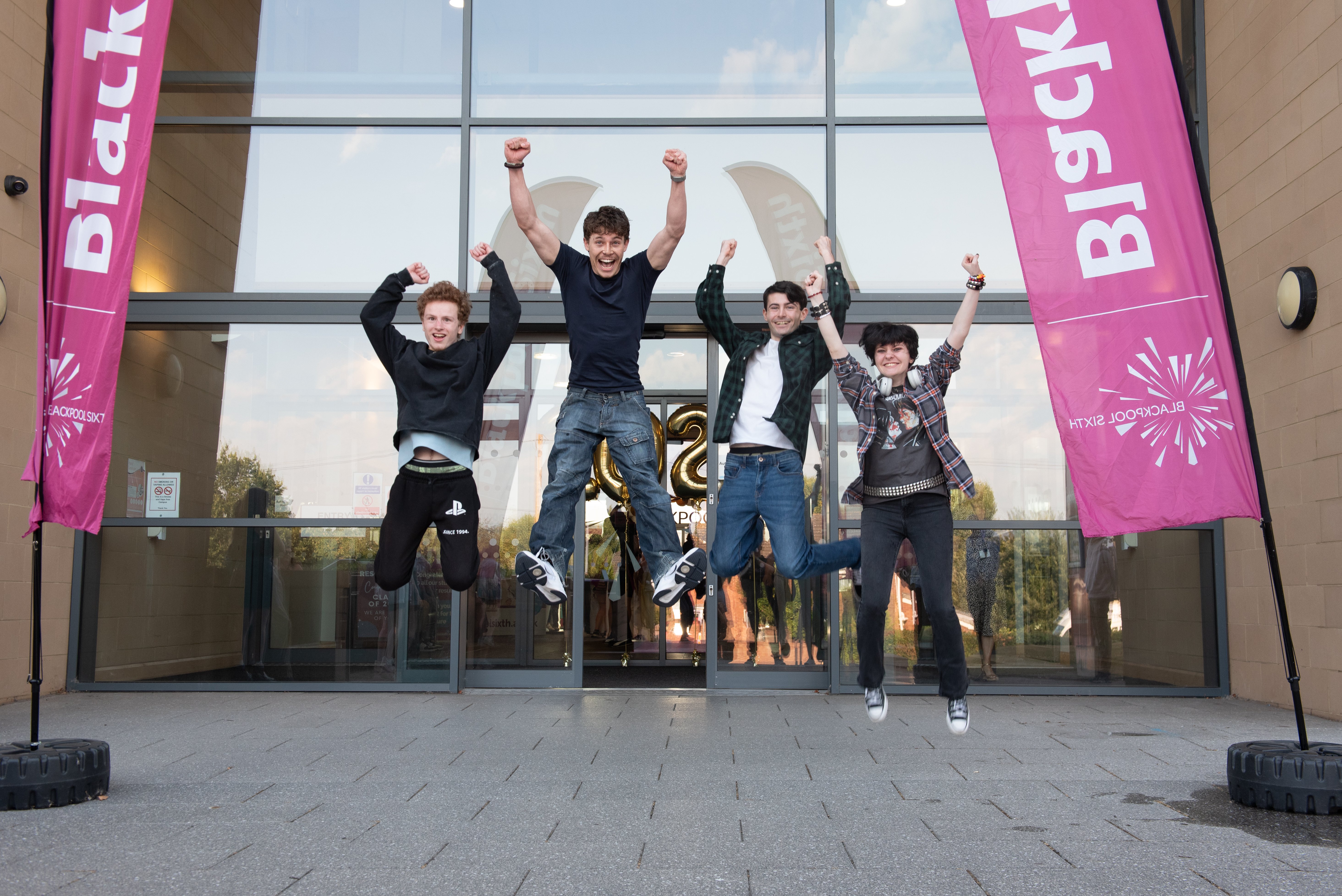 15 inspiring pictures of Blackpool Sixth Form students jumping for joy on ...