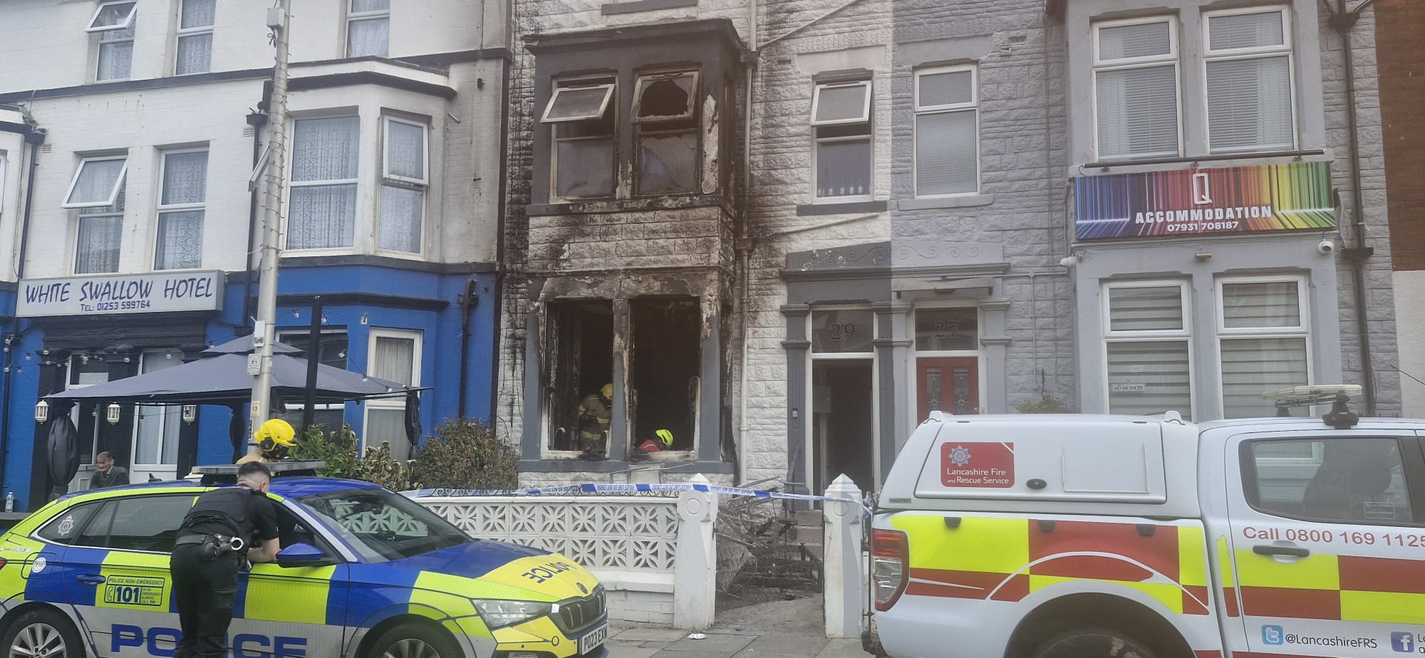 Police issue major update after huge blaze ripped through flats in ...