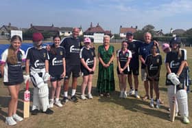 Blackpool North and Fleetwood MP Lorraine Beavers visits Fleetwood Cricket & Sports Club