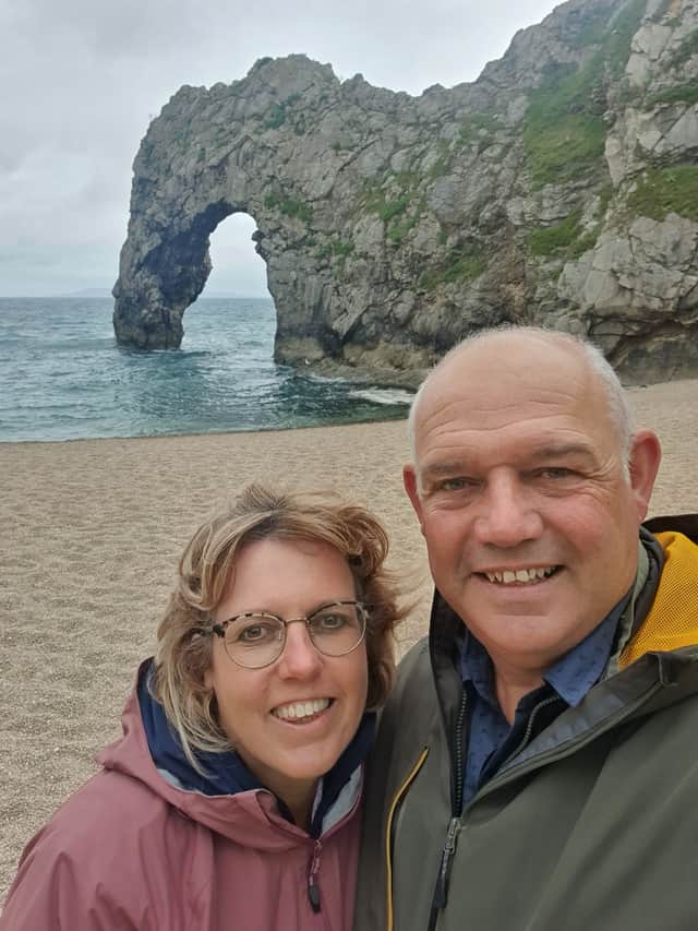 Allan Munro says mental health care on the Fylde coast is ‘too slow for people in crisis and needs to change" after his wife Giselle, 56, took her own life while under the care of Lancashire & South Cumbria NHS Foundation Trust. Pictured is the couple of 40 years in happier times