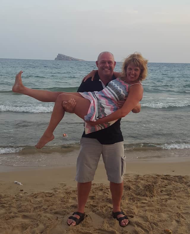 Allan Munro says mental health care on the Fylde coast is ‘too slow for people in crisis and needs to change" after his wife Giselle, 56, took her own life while under the care of Lancashire & South Cumbria NHS Foundation Trust. Pictured is the couple of 40 years in happier times
