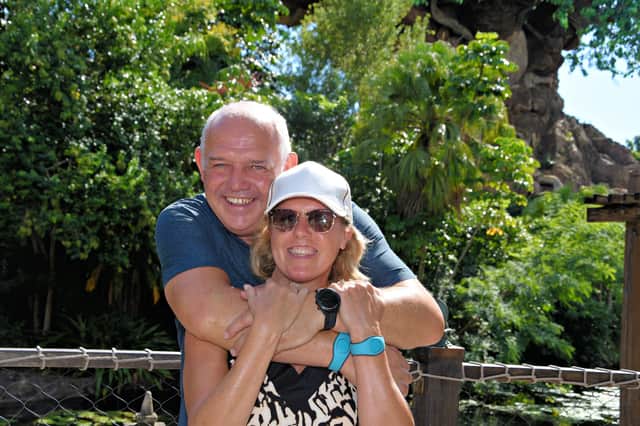 Allan Munro says mental health care on the Fylde coast is ‘too slow for people in crisis and needs to change" after his wife Giselle, 56, took her own life while under the care of Lancashire & South Cumbria NHS Foundation Trust. Pictured is the couple of 40 years in happier times