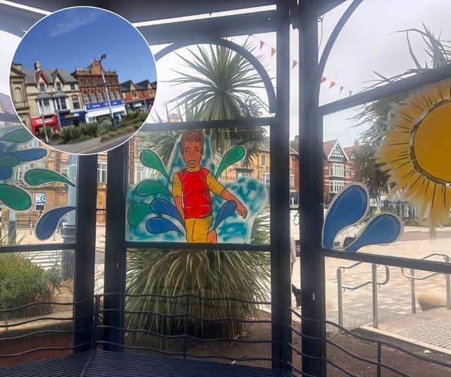 Colourful new artwork taking shape in town centre ahead of beloved Kite Festival