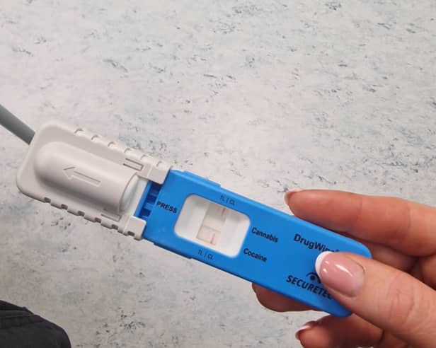 A motorist was arrested for drug driving following a roadside test by Fylde police officers.