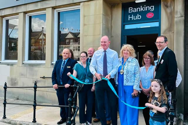 The St Annes banking hub is officially opened.
