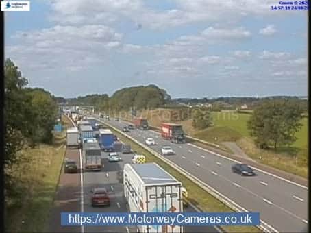 Lane 3 (of 3) is closed on the M6 in both directions between J32 (Preston) and J33 (near Lancaster) due to planned roadworks. Works are scheduled until Tuesday evening. | National Highways