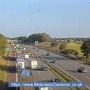 Delays at J33 on the M6 on Monday morning