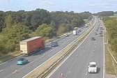One lane was closed in both directions on the M6 between junction 32 for Broughton and junction 33 for Galgate for much of Monday (August 24)