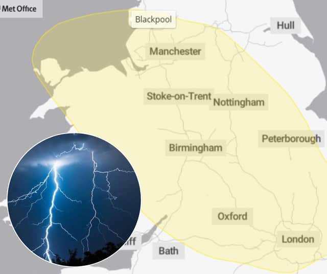 Thunderstorm warning issued for Blackpool amid hail, lightning, and flooding forecast