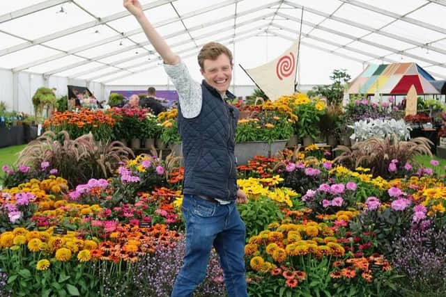 Greg Anderton celebrates his golden success.