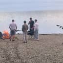 Fly campers at Derwentwater, Cumbria. 