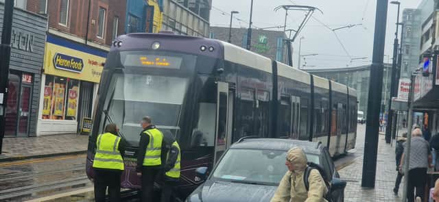 Traffic chaos as tram breaks down in Blackpool town centre as passengers forced off