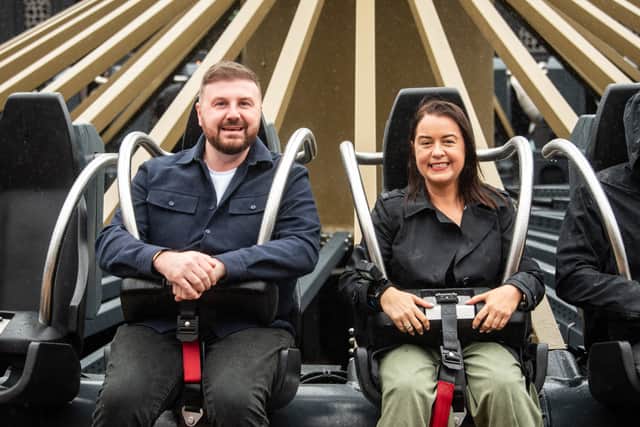 Tourism minister Stephanie Peacock visits Blackpool with MP Chris Webb