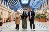 Tourism minister Stephanie Peacock visits Blackpool with MP Chris Webb. She is pictured with Chris Webb MP and Kate Shane MBE from Blackpool Tourism Ltd
