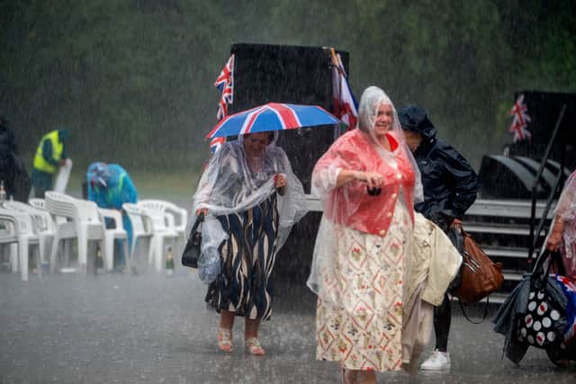 Lytham Proms - a downpour bring proceedings to an early finish