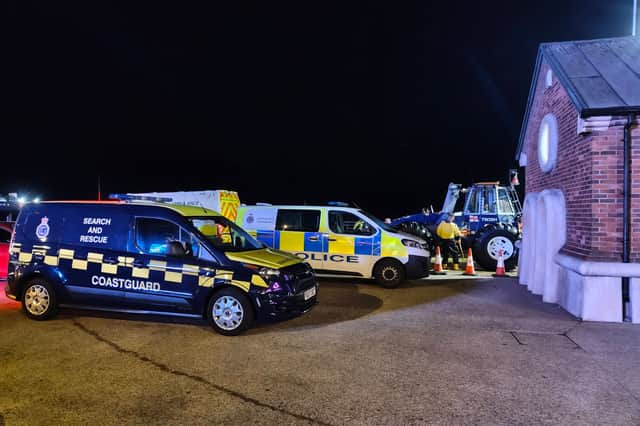HM Coustagurd Lytham helped set up a cordon around the incisident at Gynn Square on Tuesday evening.