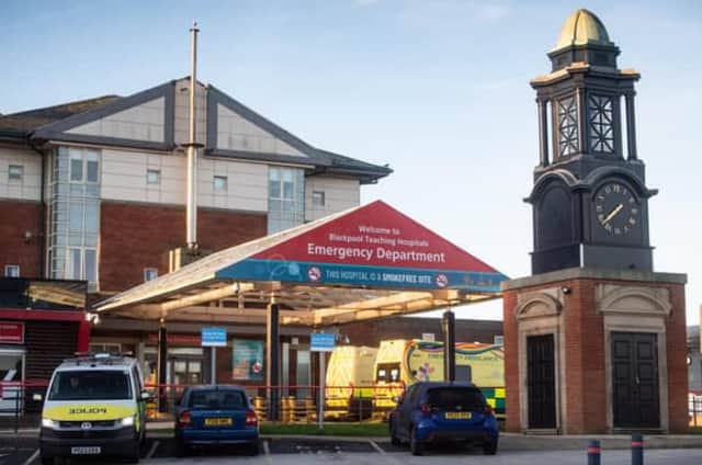 Blackpool Victoria Hospital A&E entrance