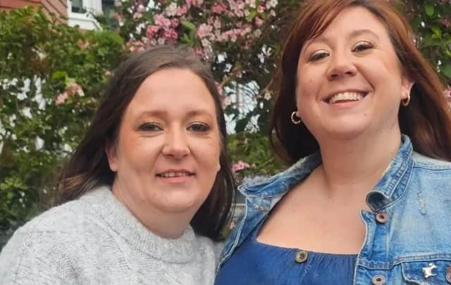 Kelly Marie Glasgow and her sister Georgina who has tragically died. Photo: Go FundMe