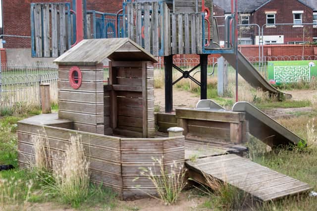 Councillors Diana Mitchell and Carl Mitchell are calling on Blackpool Council to give an update on Highfield Rd Park's damaged play boat
