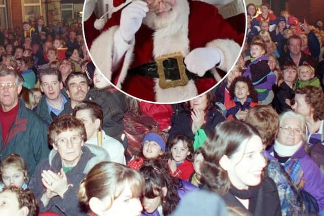 Poulton Christmas Lights switch on needs a new Santa