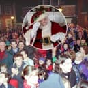 Poulton Christmas Lights switch on needs a new Santa
