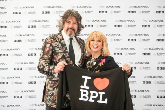 Blackpool Illuminations Switch On 2026. Laurence Llewelyn-Bowen and Toyah Wilcox