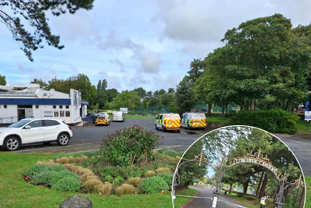 Lancashire Police investigate as woman's body found in pond at Lowther Gardens in Lytham