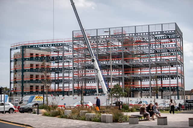 The new Multiversity site in Blackpool, under construction