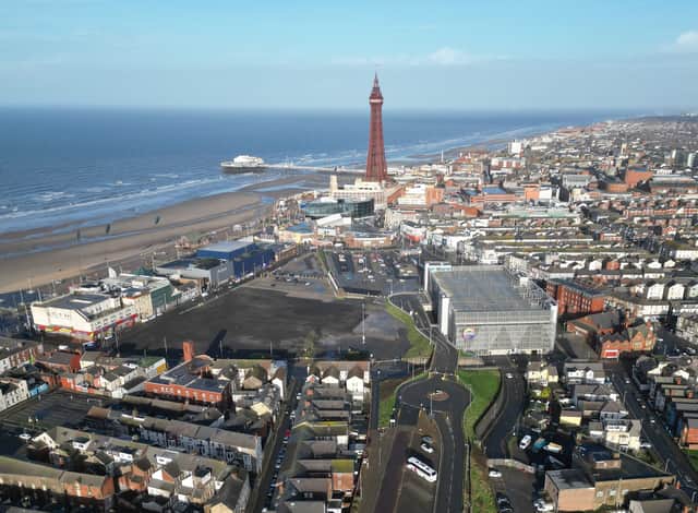 The Blackpool Central site from the air