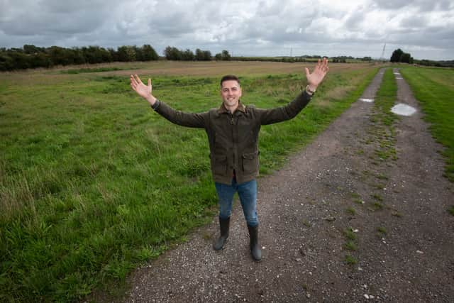 Aaron Bradshaw from Blackburns Farm in Wrea Green where plans have been submitted for padel courts
