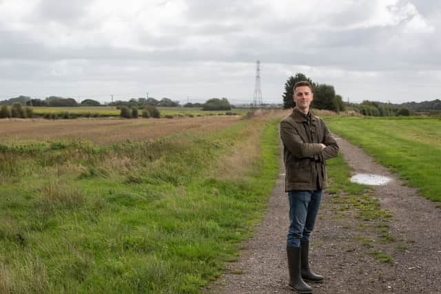 Aaron Bradshaw from Blackburns Farm in Wrea Green where plans have been submitted for padel courts
