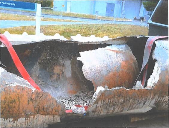 Failed Section of pipe