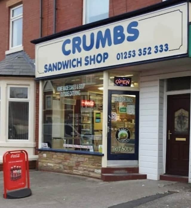 Crumbs Sandwich Shop in Holmfield Road, North Shore has been advertised for sale on UK.businessesforsale.com
